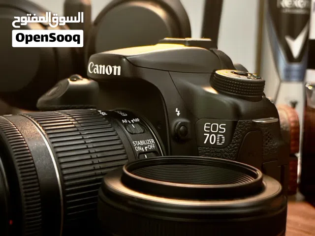 (كاميرا+عدسةkit+عدسة1.8من كانون) جديد نظافة100%