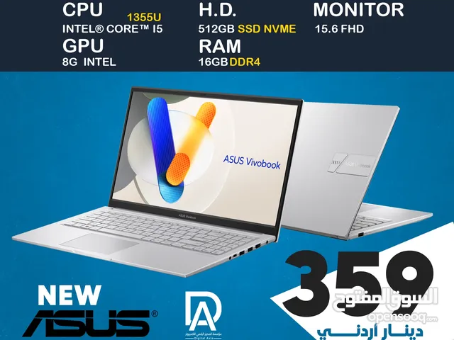 LAPTOP ASUS I5-13th GEN NEW 16GB RAM لابتوب اسوس جديد مكفول سنة بأفضل سعر بالمملكة