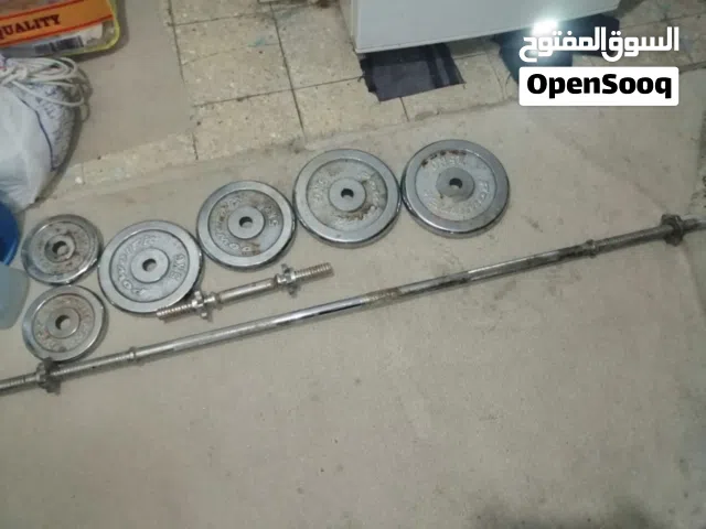 للبيع دمبل و بار استعمال نظيف بحاله جيده جدا