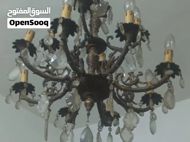 طقم ثريات نحاس صب ثقال للبيع