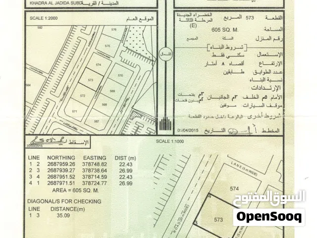 للبيع ارض الخضراء الجديدة المرحلة الثالثة E
