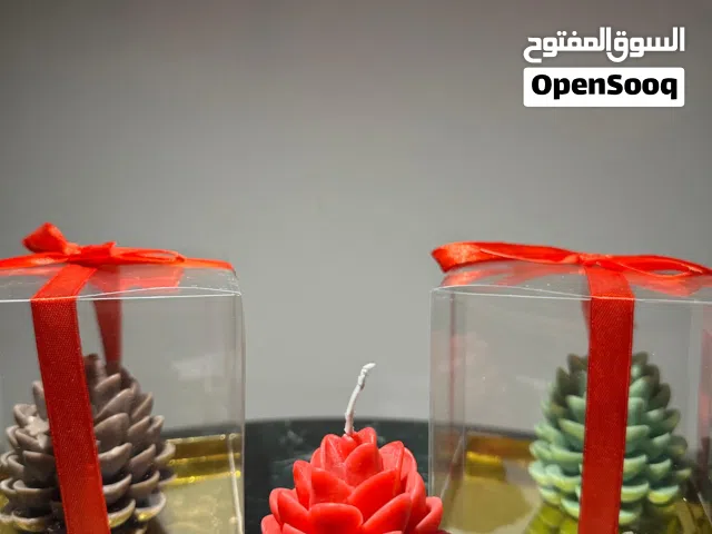 شمع اشكال و وألوان و جميع انواع روائح متوفر و على طلب + جبصين