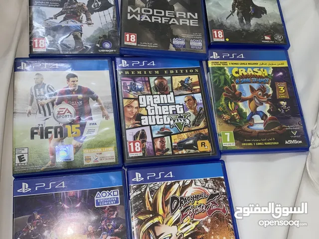 أقراص سوني فور بحاله جيده جداً و إذا العامل لا يستطيع أخذ الأقراص بأمكاني إرسال الأقراص إليك