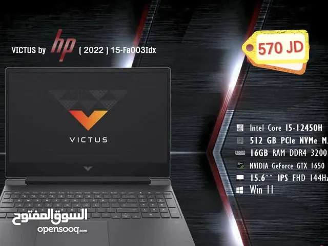 the HP Victus gaming laptop GTX 1650 4GB 16 g ddr5