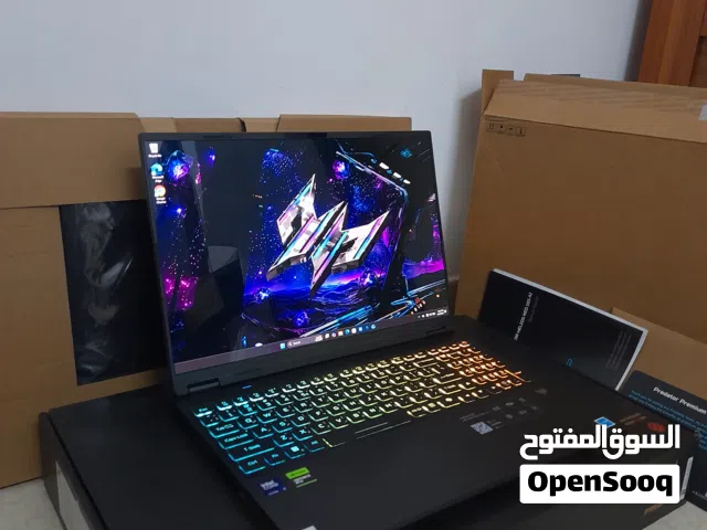 Acer predator helios neo 16s Ai Rtx 5070 ti and ultra 9 275 hx new جديد