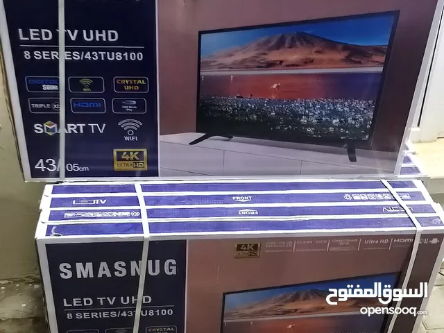 شاشات Samsung 32 43 50  عادية وضد الكسر وسمارات نت كل شاشة وسعرها في الوصف