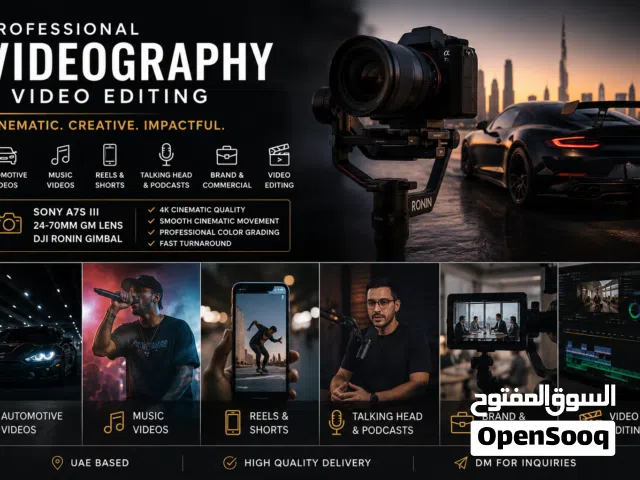 Professional Videography & Video Editing