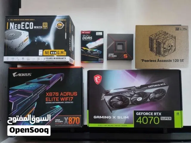 تجميعة بكرت 4070S  معالج AMD Ryzen 5 7600x