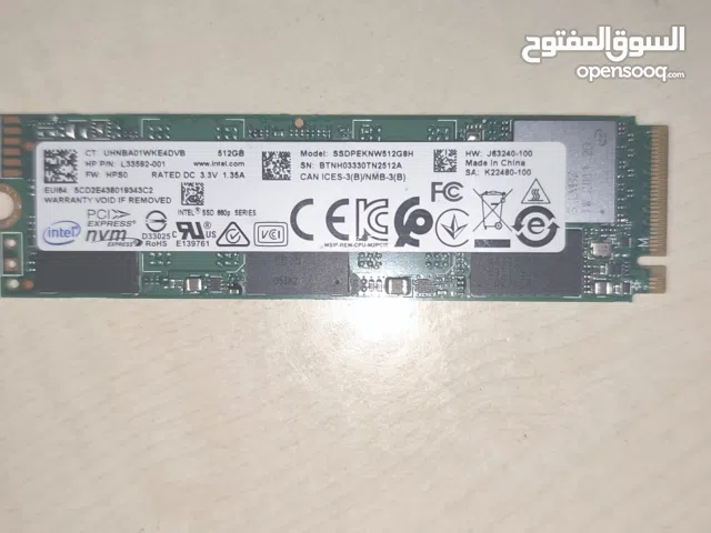 مستعمل NVME SSD INTEL 512 GB