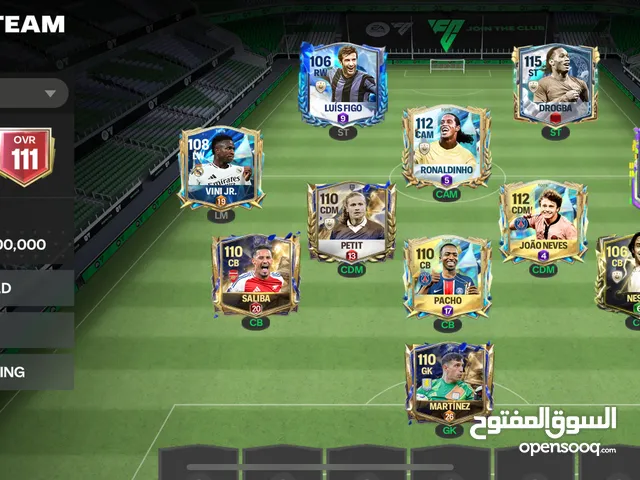 Elite FC Mobile Account for Sale OVR 111 Level 42 FC Champions (H2H & VSA) only for 35 bhd