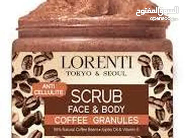 lorenti tokyo and seoul scrub face and body coffee granules