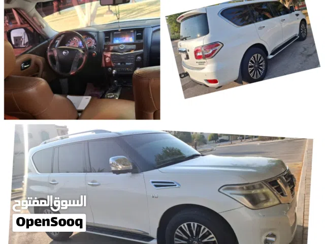 2016 Nissan Patrol Platinum V8 GCC White Full Option