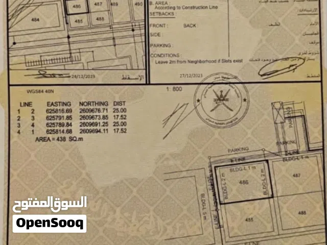 Commercial Land for Sale in Muscat Al Mawaleh