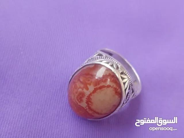 خاتم فضة عقيق
