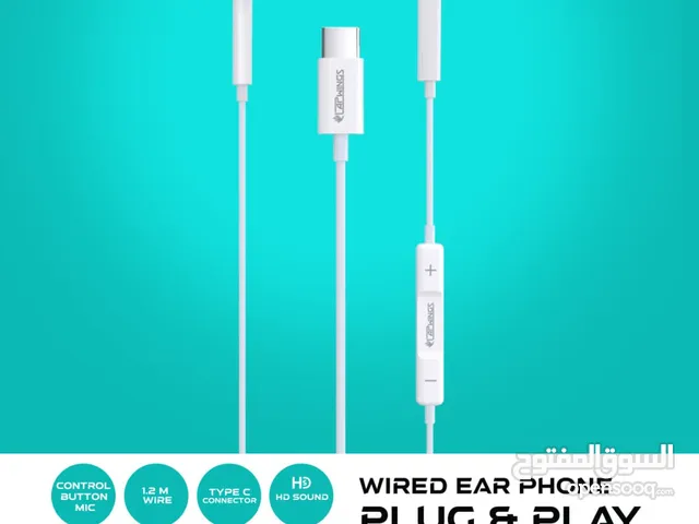 WIRED TYPE C EAR PHONE 1.2M DIRECT  CONNECTOR EARPHONE FOR TY