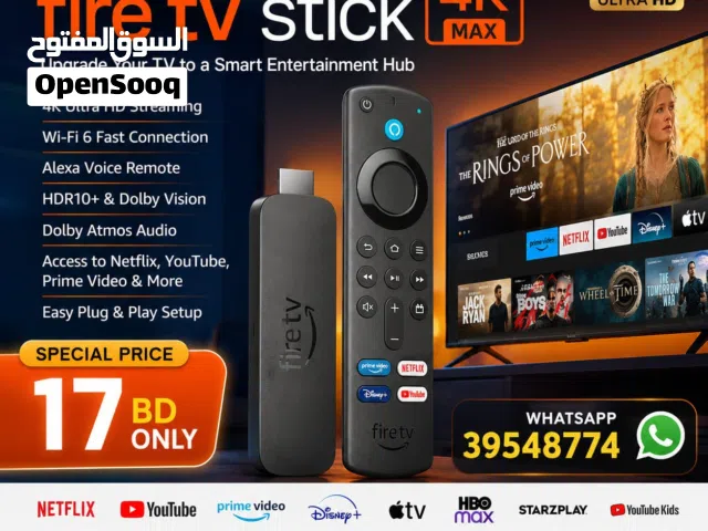Amazon Fire TV Stick 4K Max Wi-Fi 6 High-Speed Connection Alexa Voice Remote Include Call/WhatsApp