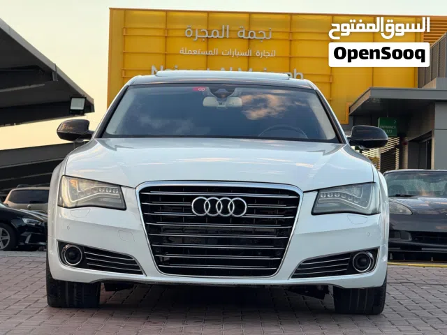 اودي A8L V12 موديل 2013 اعلى المواصفات رقم واحد على واحد بحالة ممتازة جدا صبغ الوكالة مواصفات خليجية