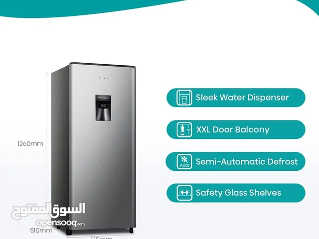 HIsense 198 Liter Single Door Refrigerator Silver 1 year manufacturer warranty" 10 year Comp W