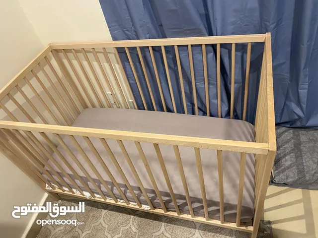 Baby cot + mattress 150 sar