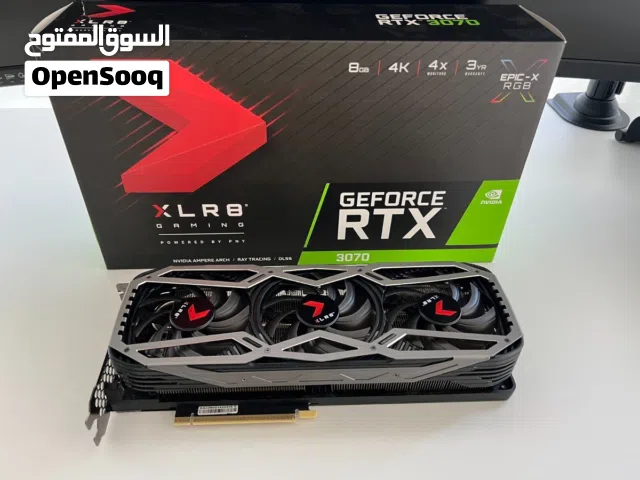 كرت شاشه RTX 3070 GE force ثلاث مراوح نظيف جداً