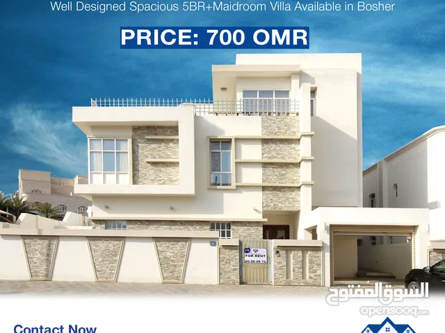 #REF855    Well Designed Spacious 5BR+Maidroom Villa for Rent in Bosher