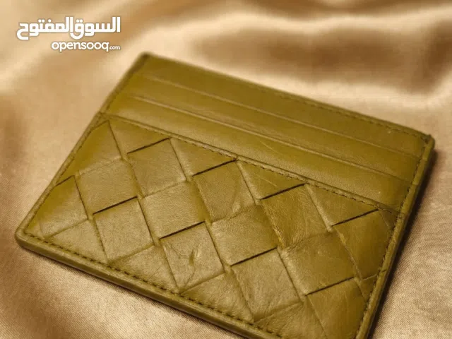 Bottega Veneta Intrecciato Card Holder – Olive Leather – Authentic