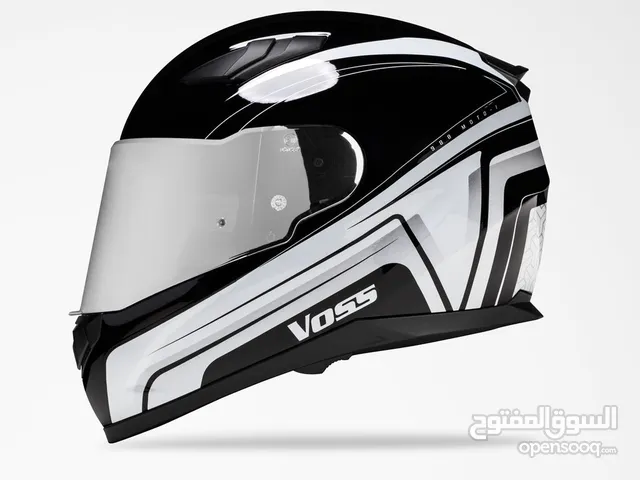 voss helmet moto 988 white black katana