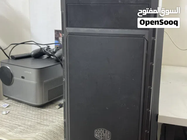 Pc  المواصفات i5 6600 Rx580 Ram:8 ddr4 SSd:1t Hdd:1t البورد :h110 Powr :400 Fan:4