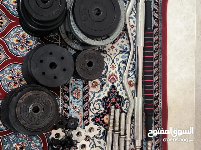 دمبلز و بنش / gym dumbbells and pench chair بيعة سريعة