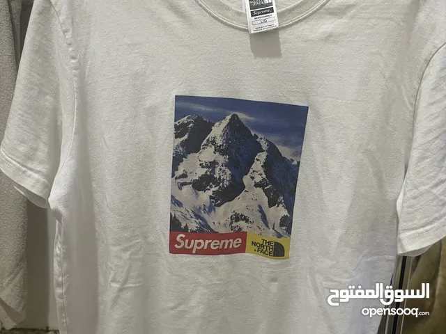 the north face+supreme T-shirt