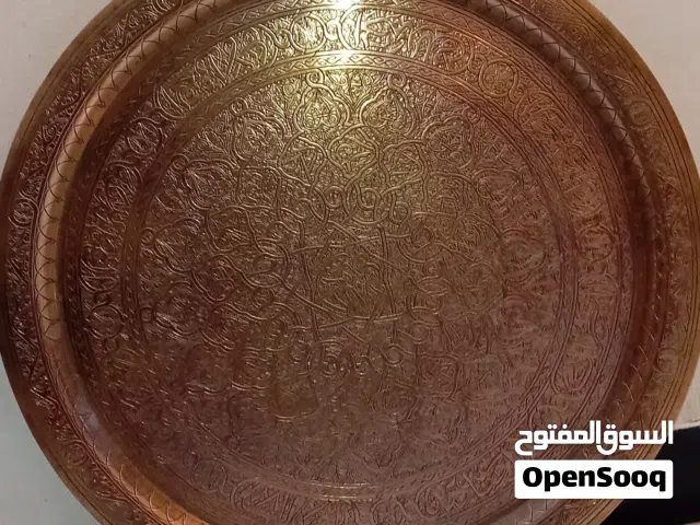 صينية نحاس قديمة كبيرة