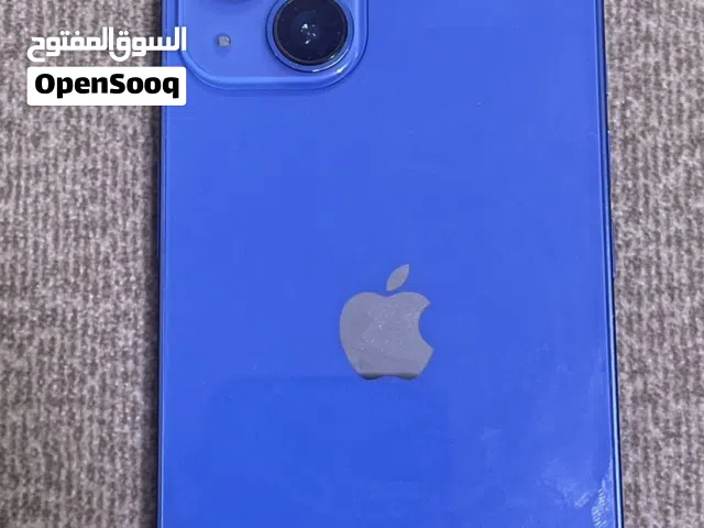 ايفون 13 أزرق مستعمل بحالة ممتازة بسعة 128 جيجابايت مع شاحن