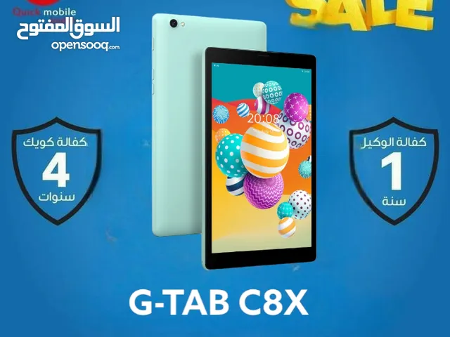 TAB G-TAB C8X ( 32 GB ) / 3 RAM NEW /// جي تاب سي 8 إكس ذاكره 32 جيجا الجديد.