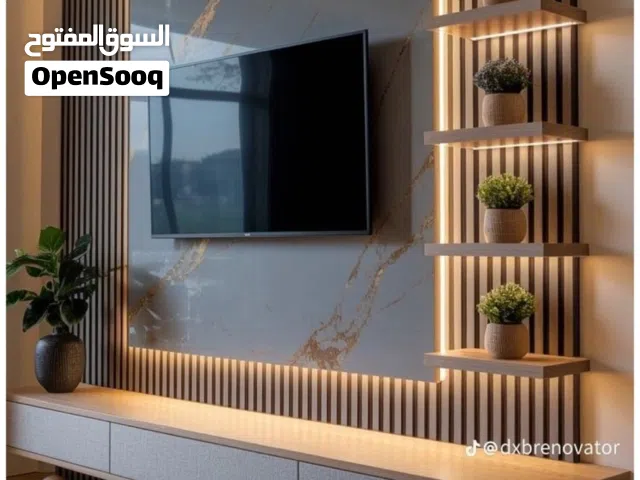 ديكورات داخلية جبسم بورد بداءل رخام خشب أصباغ