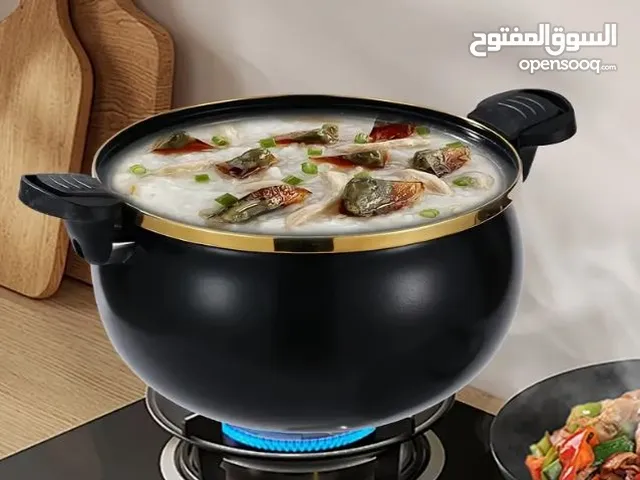 > *وعاء متعدد الوظائف مع غطاء للاستخدام المنزلي* > أنيق > غير لاصق للطعام > سعة 7 لتر