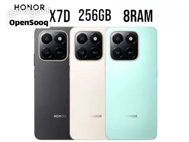 Honor x7d 256GB 8Ram الجديد كفالة وكيل  رسمي في الاردن هونر  x7  x7d x 7d x 7 d