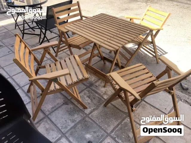 طاولة مع 4 كراسي تكاية خشب زان طوي شغل تقيل فخم 120 دينار بدل 150