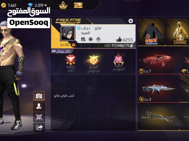 Free Fire Accounts and Characters for Sale in Najaf