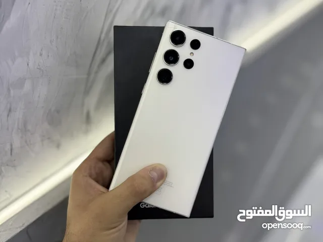 سامسونج S23 الترا 12 رام 512 جيجا لون كريمي معه الكرتونة وارد شرق اوسط خطين مكفول
