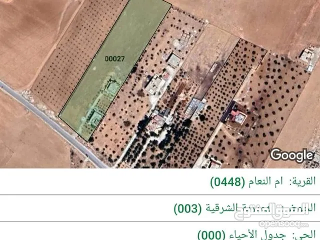 أرض للبيع بمساحة 4980m² (5دونامات) في مدينة المفرق ، منشية بني حسن
