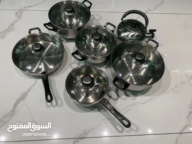 سيت جدر 6 قطع ستيل ممتاز مقاوم للاكسدة مناسب لجميع انواع الطباخات بسعر 30 الف فقط