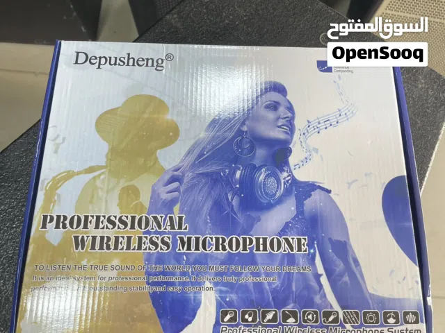 Depusheng wireless microphone double مايك لاسلكي دبل احترافي جديد نوع depusheng