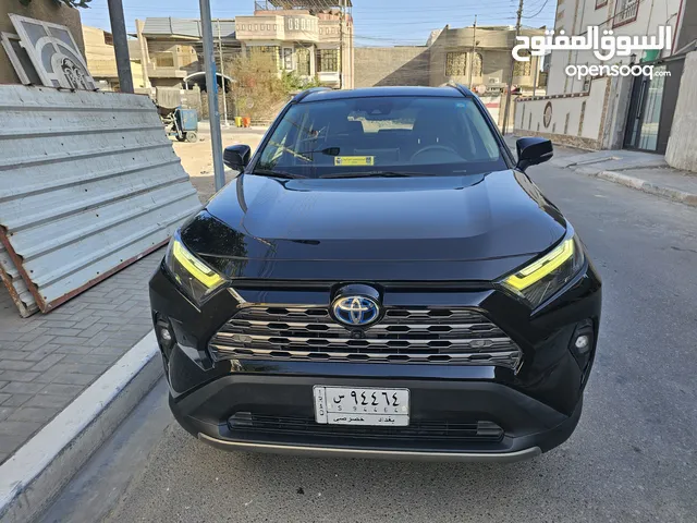 RAV4-2022 تويوتا راف فور 2022 لمتد هايبرد ( كهرباء + بانزين ) وارد امريكي فول مواصفات لون اسود