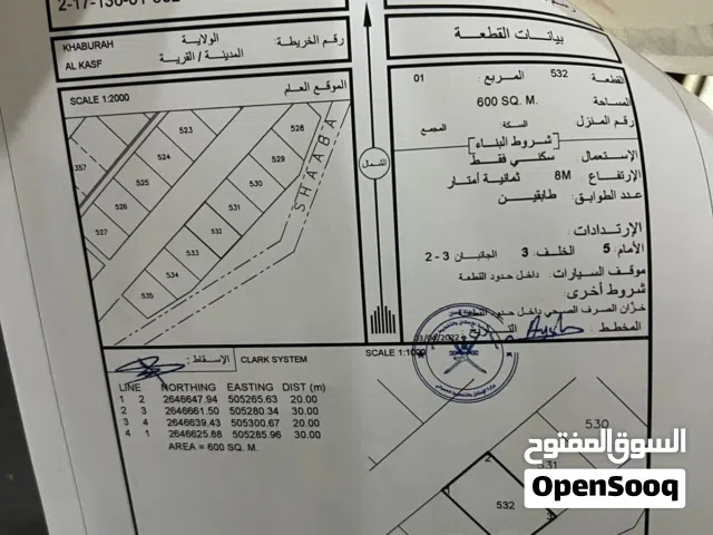 Residential Land for Sale in Al Batinah Al Khaboura