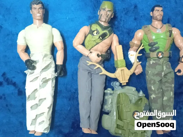 مجموعة مجسمات ألعاب أكشن مان (Action Man) أصلية  من Hasbro - إصدارات التسعينيات