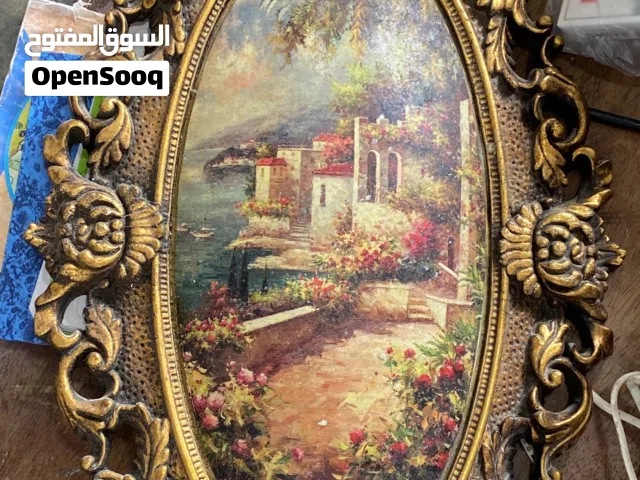 Classic Oval Framed Painting - لوحة جدارية كلاسيكية