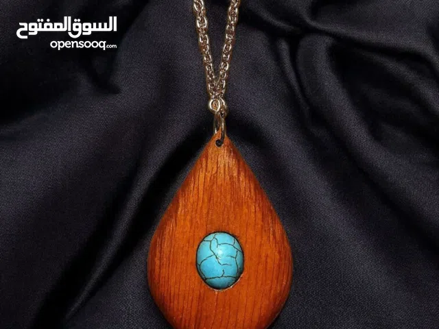 Handcrafted wooden necklace