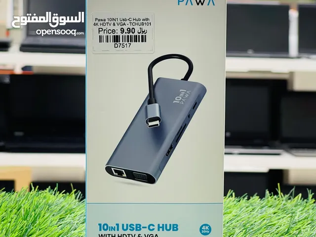 PAWA 10 IN 1 USB C WITH 4K HDTV AND VGA 100W HUB PW-TCHUB101