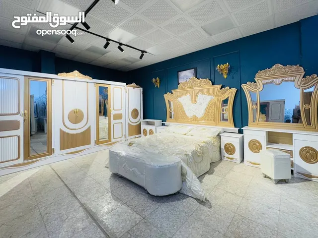غرفة نوم صاج عراقي صبغ مرمري درجه اولى غرفه اقتصاديه نجارة عراقيه متكونه من 7 قطع