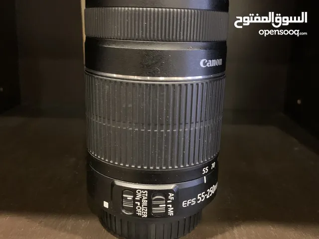 Canon EF-S 55–250mm lens f4-5.6 II zoom lens with stabilizer عدسة كانون